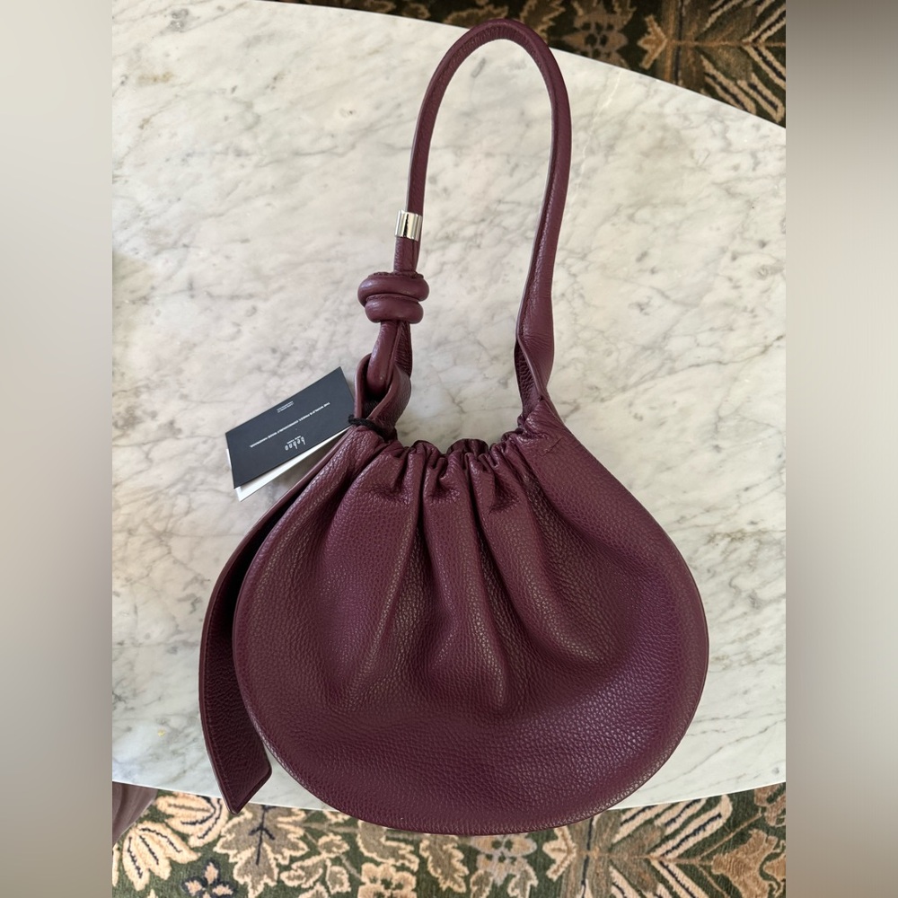 NWT Behno Ina Bag in Bordeaux Pebble